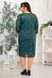 Платье Коктейльное гипюр изумруд, Изумруд, 58-60