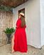 Пляжная длинная туника - платье красная, Красный, 62-64