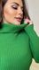 В'язане плаття з високою горловиною зелене, Зелений, 46-50