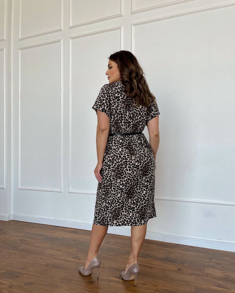 Платье Интрига лео, Леопард, 62-64