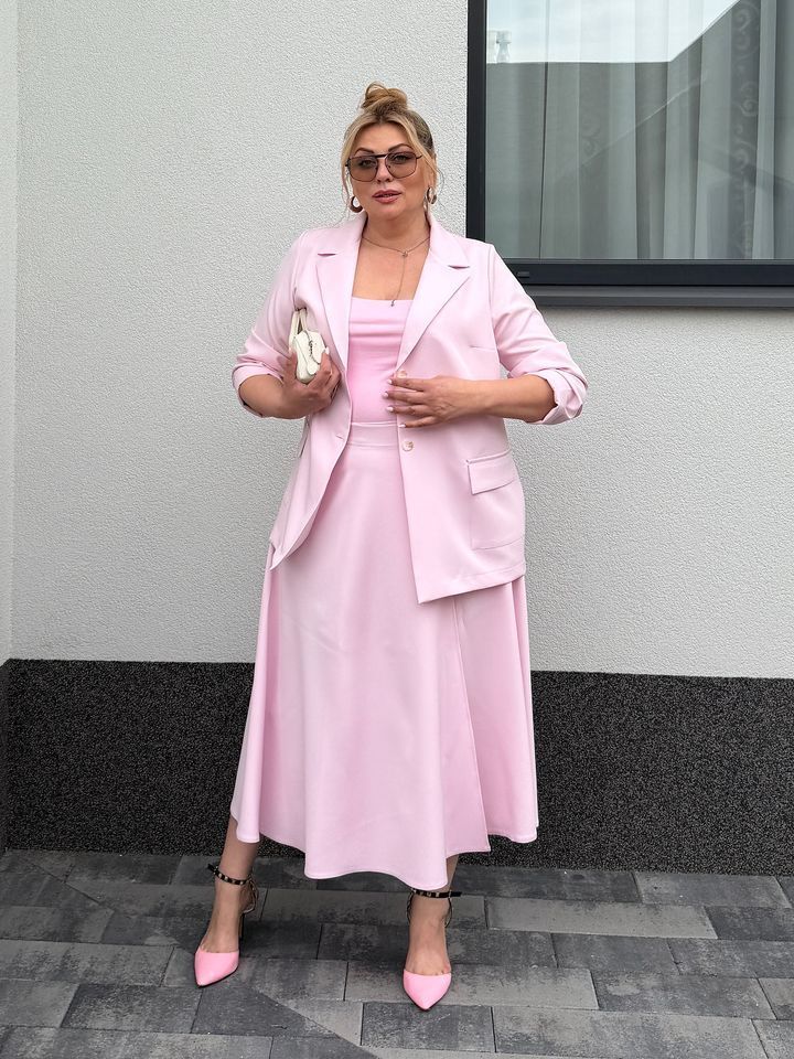 Спідниця Сімон рожева , Розовый, 50-54