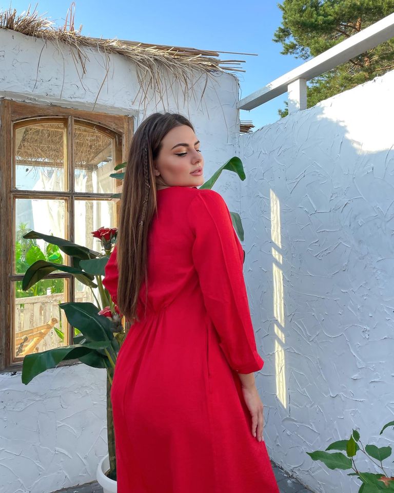 Платье Верона красное, Красный, 50-52